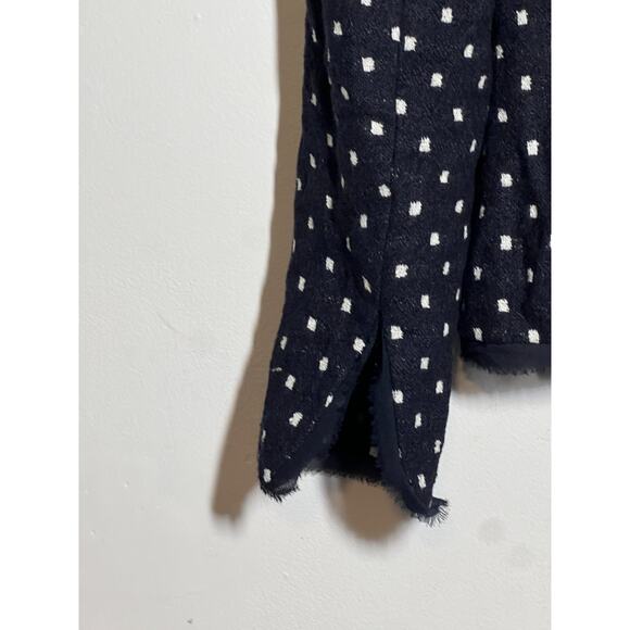 Escada Black with White Dot Silk Tie Accent Blazer Jacket Size 6 US 36 - Picture 6 of 9